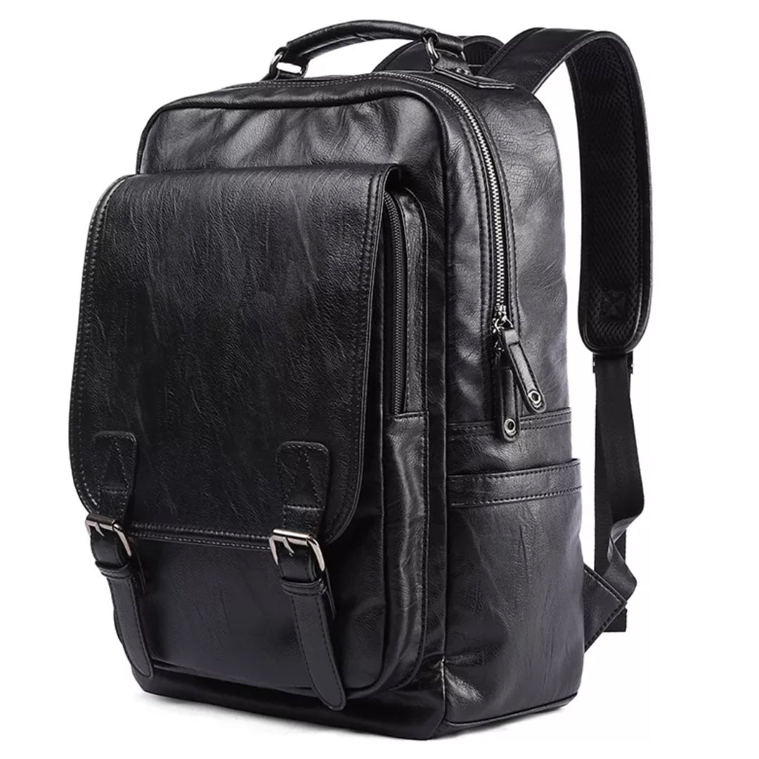 WALKENT 15.6" Vegan Leather Laptop Bag - Model Snug
